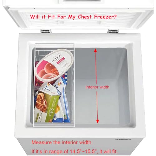 Chest Freezer Organizer Baskets - 16.5" Deep Freezer Bins - Image 3