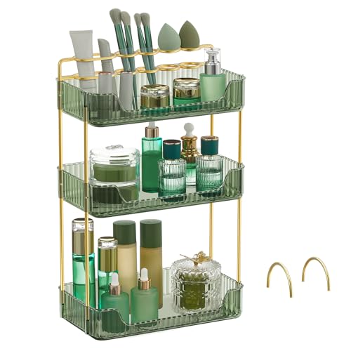 SONGMICS 3-Tier Makeup Organizer, Square, Customizable - Image 2