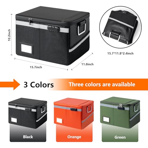 Fireproof Waterproof Document Box with Lock Collapsi | All Products - Image 7