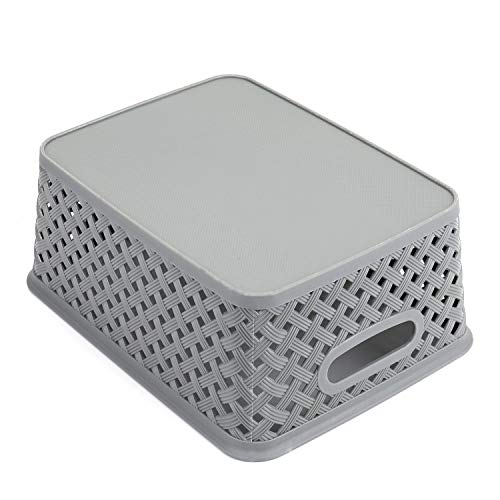 Bekith 9 Pack Plastic Storage Basket, Organizer Tote Bin - Image 5