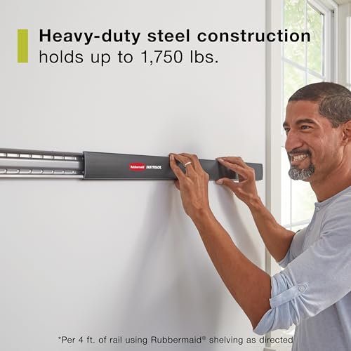 Rubbermaid Fasttrack Wall Mounted Storage and Organization - Image 4