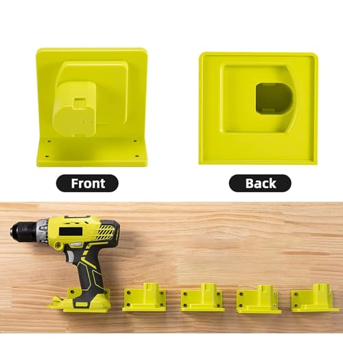 10 Pack Tool Holder Compatible with Ryobi 18V Wall Mount Plastic - Image 4