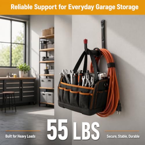 6 Pack Garage Hooks Heavy Duty, Utility Steel Hooks - Image 4