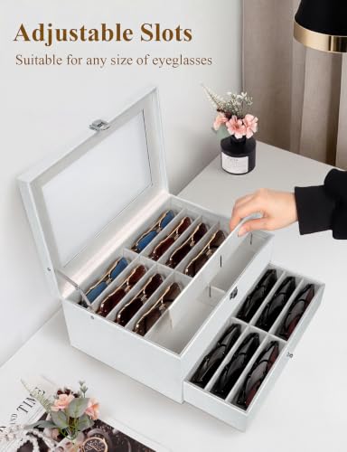 Sunglasses Storage Organizer Case with 24 Adjustable | All Products - Image 6