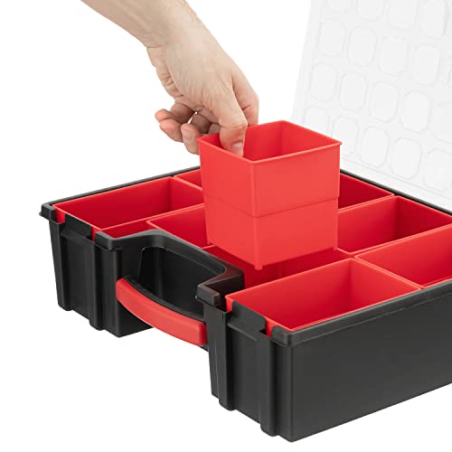 INTERTOOL Hardware Organizer with 8 Deep Removable Bins - Image 5