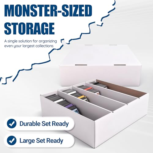 CHAIARRY 4-pack Sports Card Storage Boxes 3200 Count - Image 4