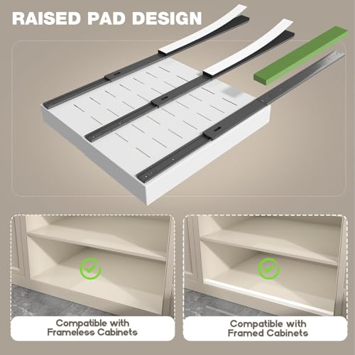 Seinloes 2 Pack Pull Out Cabinet Organizer 22" Deep, | All Products - Image 4