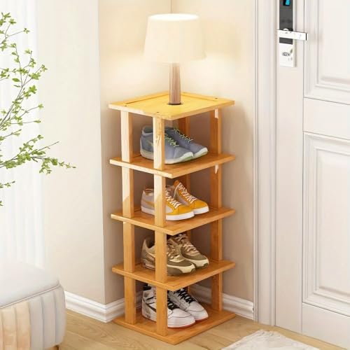 Vertical Shoe Rack,Tall Narrow Shoe Shelf Organizer - Image 2
