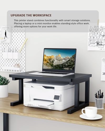 Desktop Printer Stand, 19.7″x 15.7″ 2-Tier Large Printer - Image 7