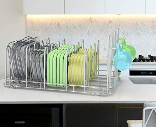Food Container Lid Organizer, Metal Lid Storage Organizer - Image 7