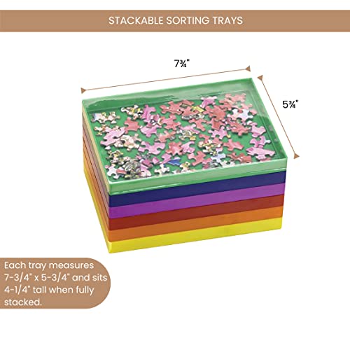 Bits and Pieces Puzzles Sorting Trays - Set of 6 - Image 4