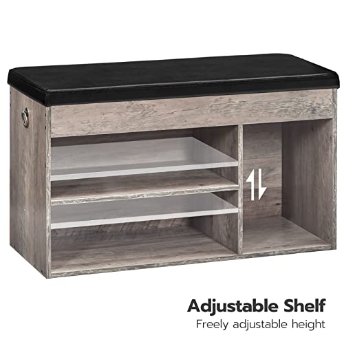 HOOBRO Shoe Storage Bench with Cushion, 32.3" Entryway Bench - Image 7
