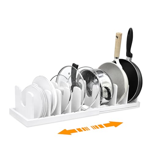 MinBoo Bamboo Expandable Pot Lid Organizer, Pot and | All Products - Image 2