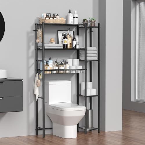 Over The Toilet Storage Shelf - Bathroom Organizer Rack - Image 3
