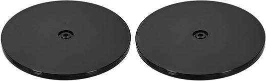 uxcell 2Pack Acrylic Lazy Susan Turntable, 8" Spinner Lazy Susan Turntable Organizer, Acrylic Ball Bearing Rotating Tray for Pantry Spice Rack Decorating, Black