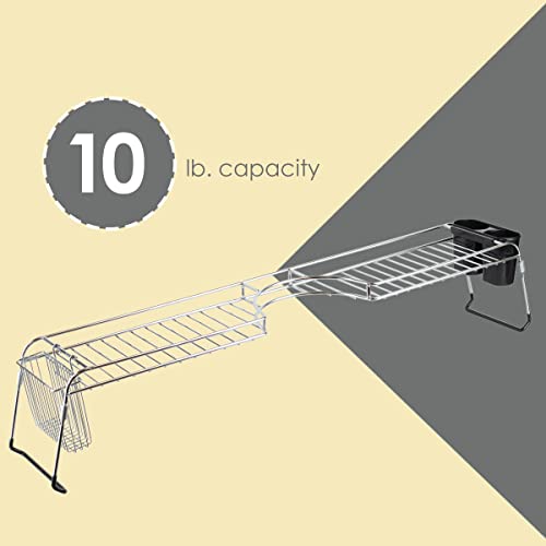 Over Sink Shelf, (Chrome) by Home Basics | Steel Over The Kitchen - Image 5