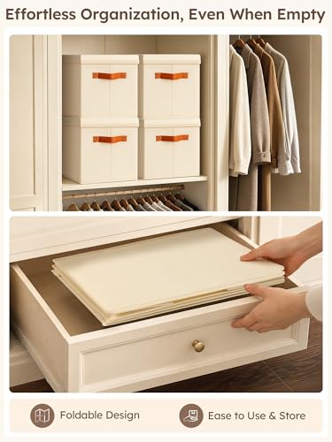 Homsorout Storage Bins with Lids - Fabric Storage Baskets - Image 5