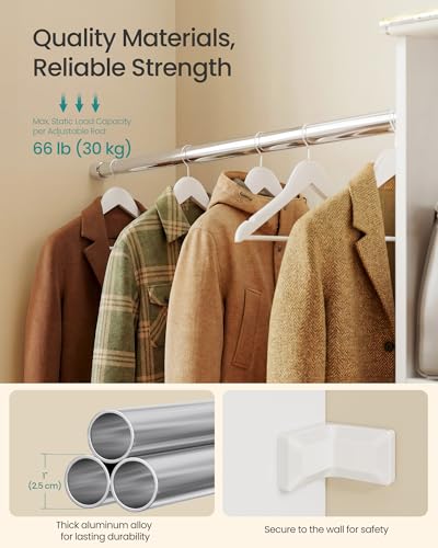 SONGMICS Closet System, Customizable Walk-In Closet - Image 7