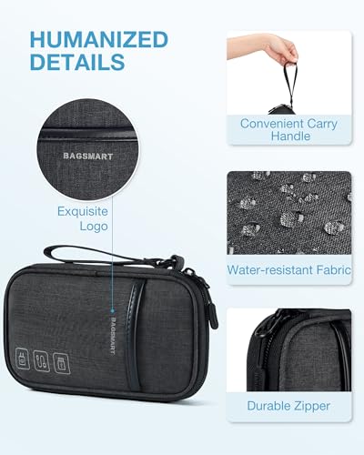 BAGSMART Electronics Travel Organizer for Cords Chargers Phones - Image 7