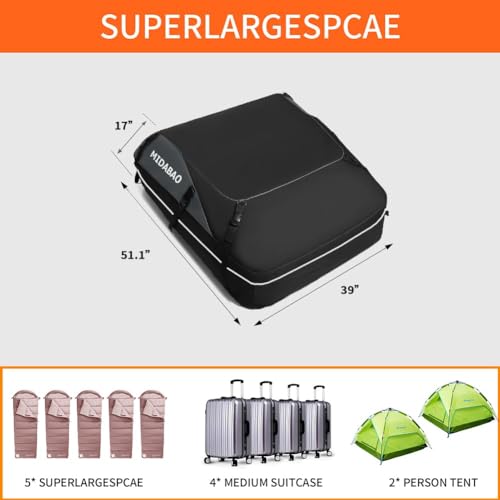 MIDABAO 20 Cubic Waterproof Duty Car Roof Top Carrier-Car Cargo - Image 6