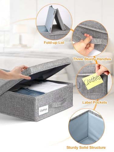 punemi 6 in Tall Under Bed Storage Containers with Lids, 2 Pack - Image 7