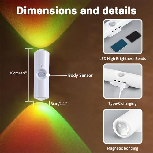 3. LED Motion Sensor Light Indoor, Wireless Wall Lamp - Image 6