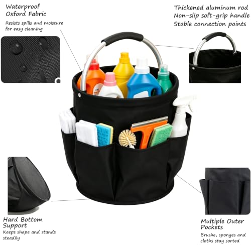 Cleaning Caddy with Handle,Cleaning Tool Supplies Organizer - Image 7