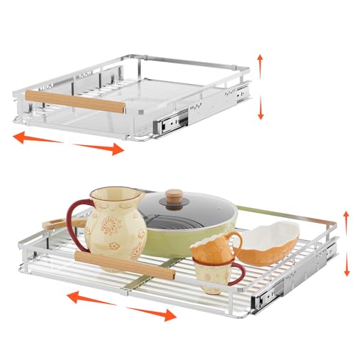 2Pack Expandable Pull Out Cabinet Organizer, 17.1"-2 | Pull Out Organi - Image 2