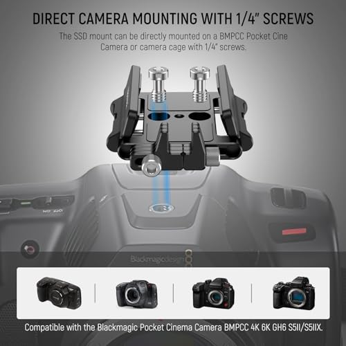 NEEWER Mount Bracket SSD Holder with Cold Shoe Cable Clamp, UA035 - Image 5