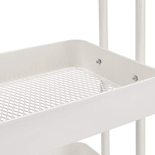Amazon Basics 3-Tier Rolling Utility Cart, Storage Organizer - Image 4