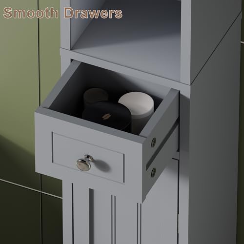 ChooChoo Narrow Bathroom Storage Cabinet | Home Organization - Image 7