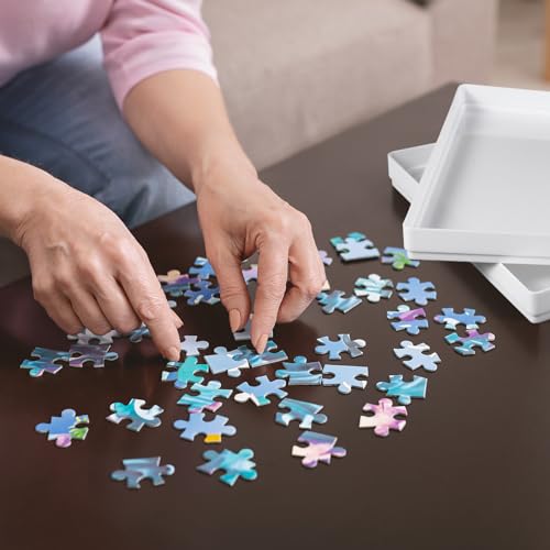 Yaomiao 12 Pcs Puzzle Sorting Trays 8 x 8 Inches Puzzle - Image 3