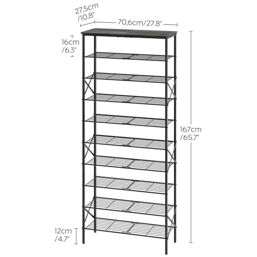 YATINEY 10 Tier Shoe Rack, Large Capacity Shoe Stora | All Products - Image 4