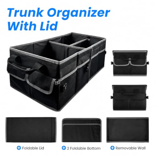 Collapsible Car Trunk Organizer, Foldable Cargo Storage - Image 4