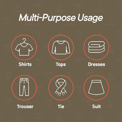 Black Space Saving Pants Hangers 1 Pack, 6 Layer Jeans - Image 5