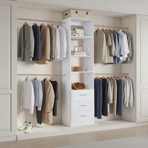 VEVOR Closet System with 3 Drawers, Adjustable Height - Image 3