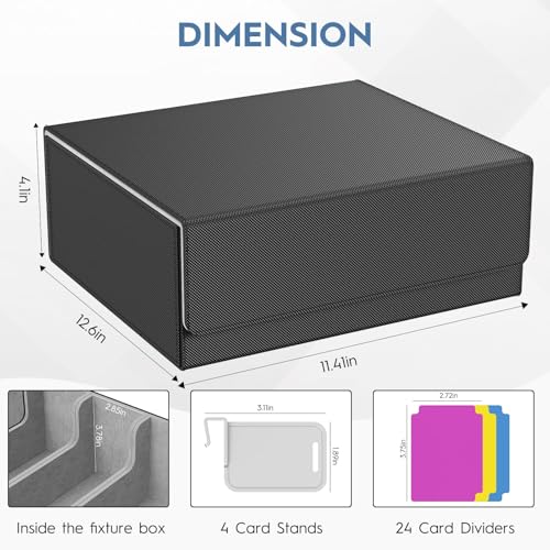 4 Row Trading Card Storage Box, 3200+ MTG Card Storage - Image 4