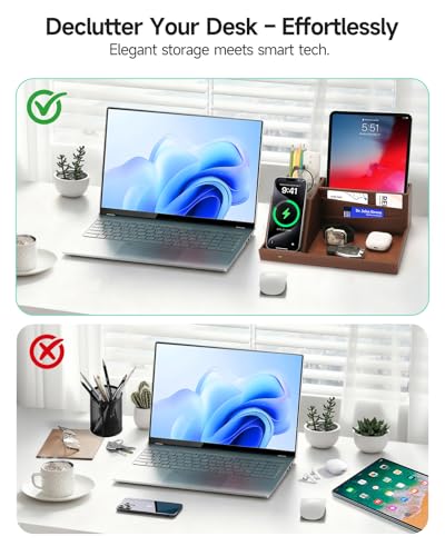 Fast Wireless Charging Station with Desk Organizer for iPhone - Image 8