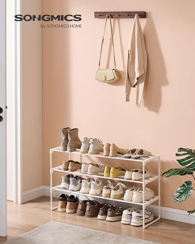 SONGMICS Shoe Rack, 3-Tier Shoe Organizer, Metal Storage Shelf - Image 3