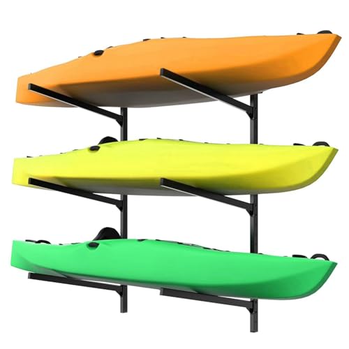 WALMANN Heavy Duty Wall Mounted Kayak Storage Rack | Home Organization - Image 2