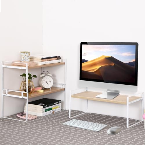 YGYQZ Desk Shelf Organizer for Top of Desk, 1-Tier Desktop - Image 4