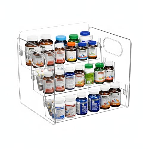 3-Tier Vitamin Storage Organizer, Organizer For Vitamin Bottles - Image 7