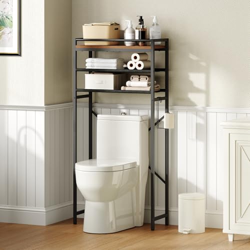 MAHANCRIS Over Toilet Storage, 3-Tier Bathroom Organizer - Image 2