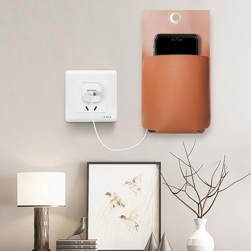 2 pcs Leather Wall-Mounted Hanging Bag Organizer, Soft Leather - Image 6