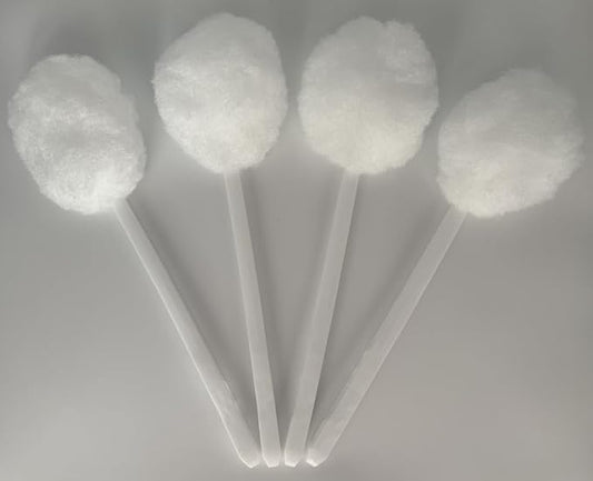 Bowl Brush Toilet Cleaning Brush Set Soft Polyester Head 15x5 inches White (12Pack)