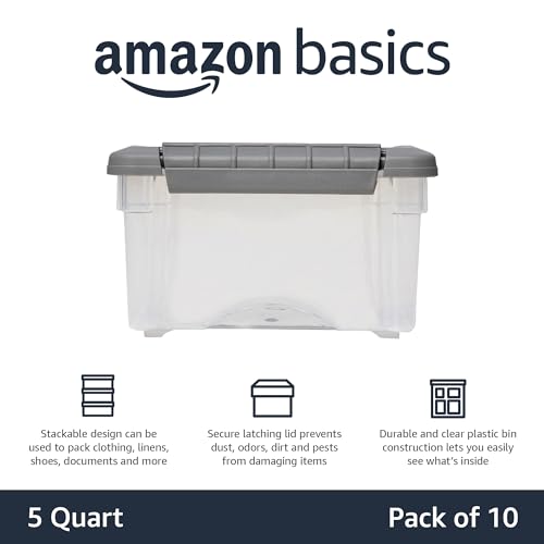 Amazon Basics Plastic Storage Containers with Secure Latching - Image 3