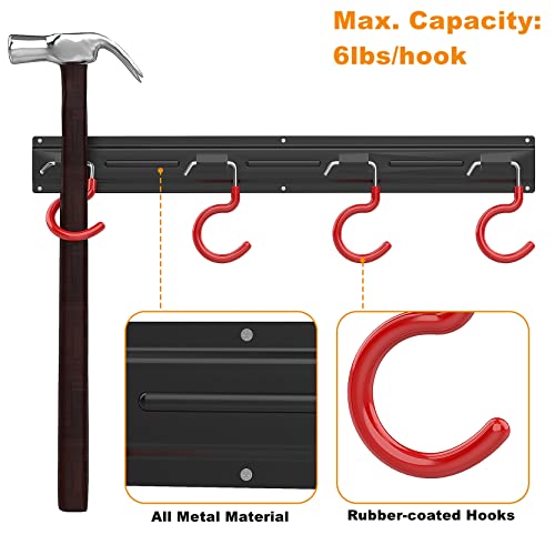 WALMANN All Metal 64 inch Wall Mount Garden Tool Organizer - Image 5