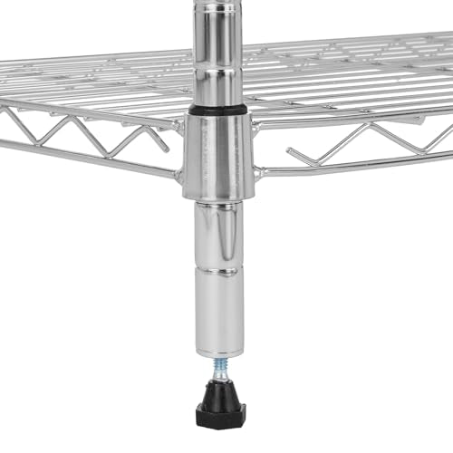 Amazon Basics 3-Shelf Adjustable Heavy Duty Steel Wire Shelving - Image 4