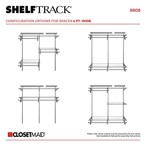 ClosetMaid ShelfTrack Wire Closet Organizer System | Home Organization - Image 5