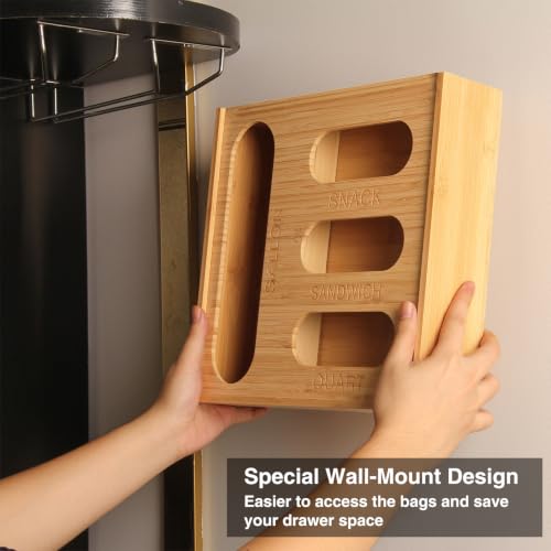 LOPASA Baggie Organizer for Drawer Compatible with Ziplock Bags - Image 7